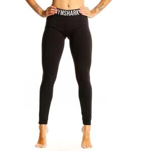 Gymshark Leggings Yoga Jogging Running Workout Gym Sz XS Black Cropped Pants